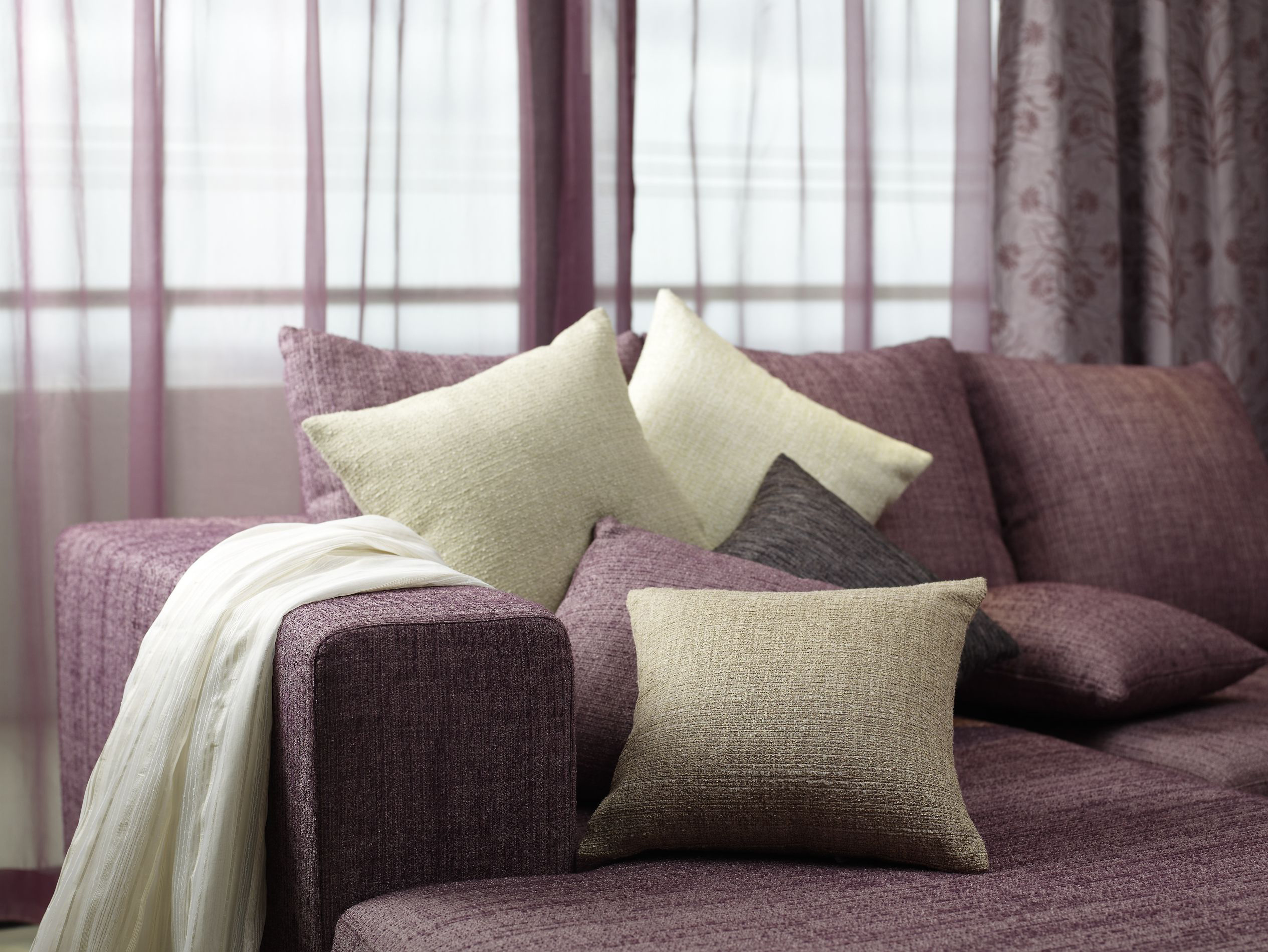 beautiful living room with purple sofa beautiful living room with purple sofa